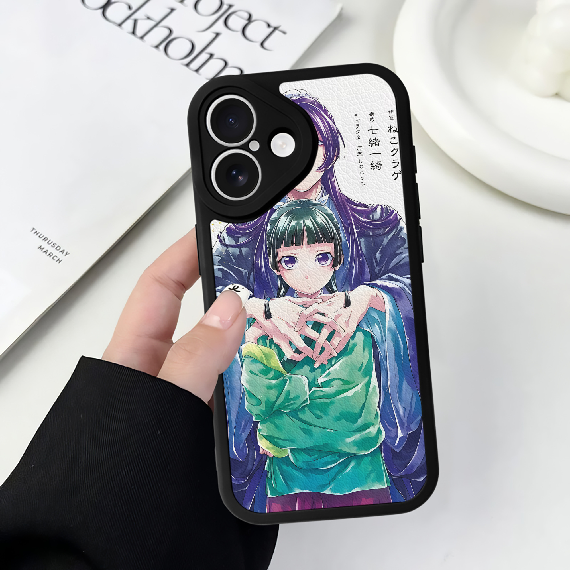 （画像用） 薬屋のひとりごと The Apothecary Diaries 【iPhone 16シリーズ対応】シリコンスマホケース（レザー調） 材質：シリコン